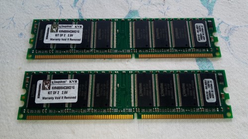 Kingston ram 1gb - 1gb, (2x512mb)
